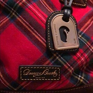 Dooney & Bourke Red Tartan Plaid Satchel